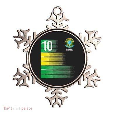 Brasil Flag Number 10 Brazil Soccer Ornament