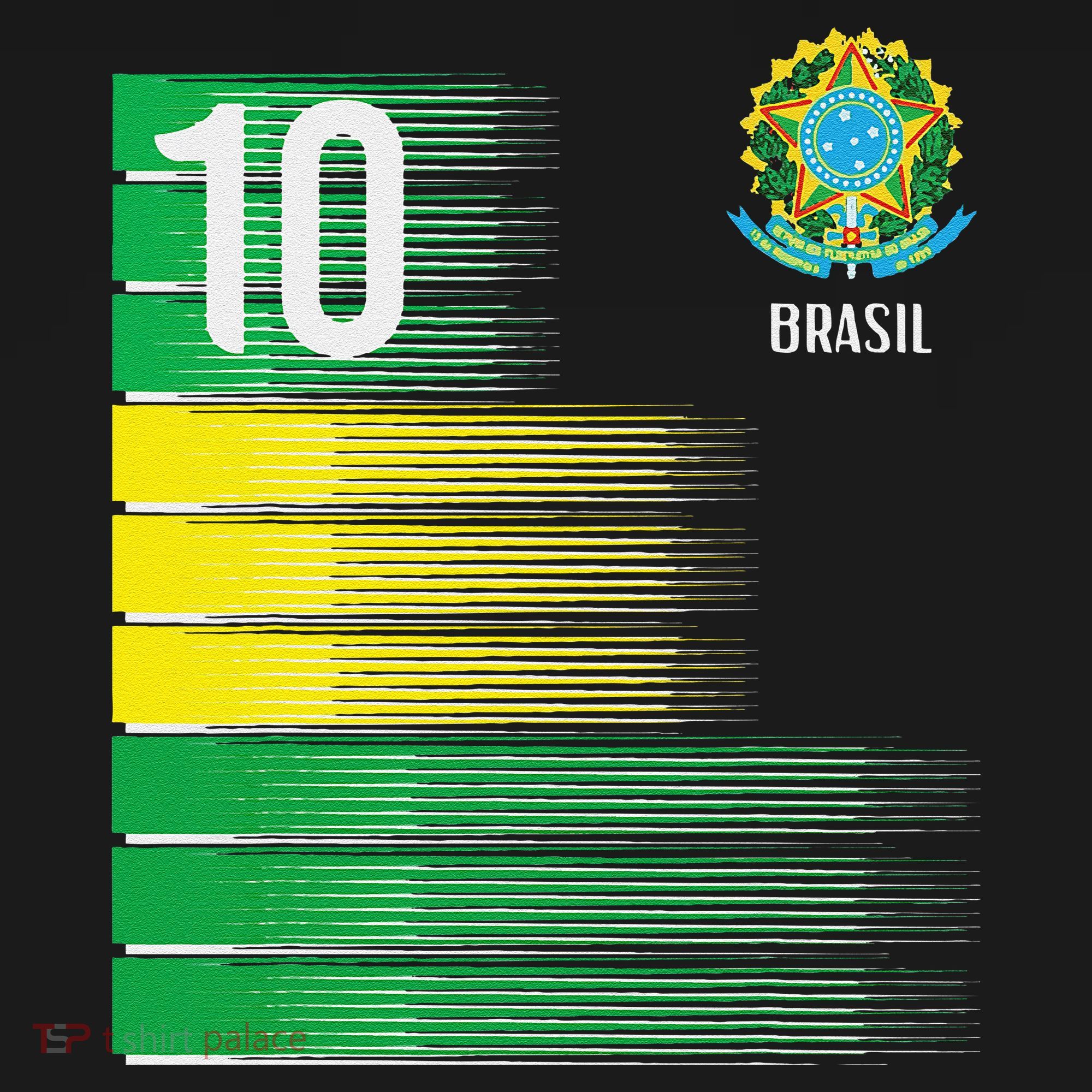 Brasil Flag Number 10 Brazil Soccer Ornament