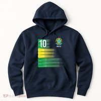 Brasil Flag Number 10 Brazil Soccer Hoodie thumb 0