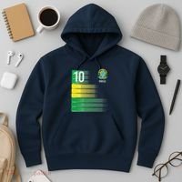Brasil Flag Number 10 Brazil Soccer Hoodie thumb 3