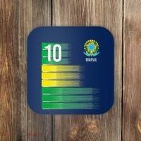 Brasil Flag Number 10 Brazil Soccer Coaster thumb 0