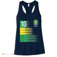 Brasil Flag Number 10 Brazil Soccer Women's Tank Top thumb 0