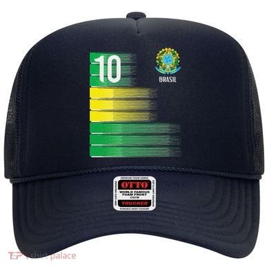 Brasil Flag Number 10 Brazil Soccer Hat