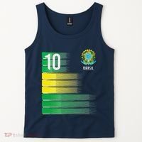 Brasil Flag Number 10 Brazil Soccer Tank Top thumb 2