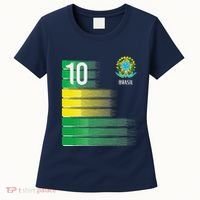 Brasil Flag Number 10 Brazil Soccer Women's T-Shirt thumb 0