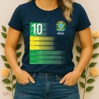 Brasil Flag Number 10 Brazil Soccer Women's T-Shirt thumb 2