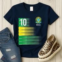 Brasil Flag Number 10 Brazil Soccer Women's T-Shirt thumb 3