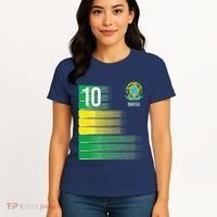 Brasil Flag Number 10 Brazil Soccer Women's T-Shirt thumb 4
