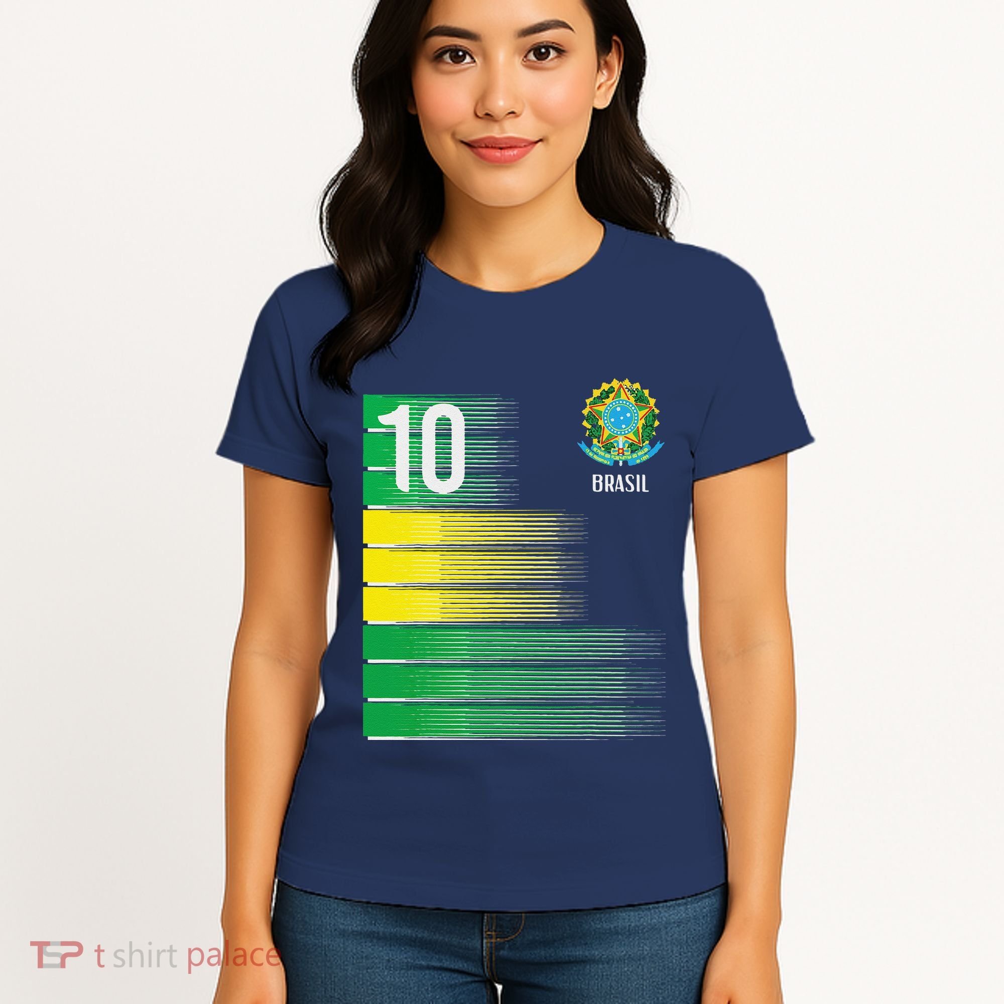 Brasil Flag Number 10 Brazil Soccer Women's T-Shirt