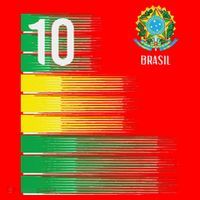 Brasil Flag Number 10 Brazil Soccer Santa Hat thumb 1