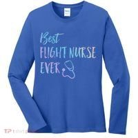 Best Flight Nurse Ever National Nurses Week Gift Women's Long Sleeve Shirt thumb 0