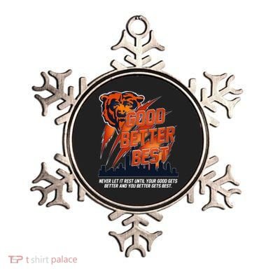 Bears Football Never Let It Rest Good Better Best Slogan  Ornament