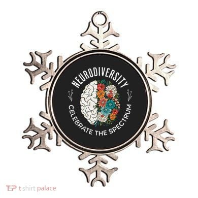 Brain Floral Neurodiversity Celebrate The Spectrum Autism Ornament