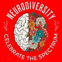 Brain Floral Neurodiversity Celebrate The Spectrum Autism Santa Hat thumb 1