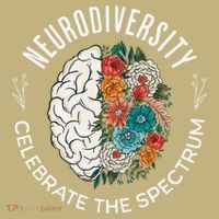 Brain Floral Neurodiversity Celebrate The Spectrum Autism T-Shirt thumb 7