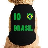 Brazil Flag Number 10 Brasil Doggie Tank thumb 0