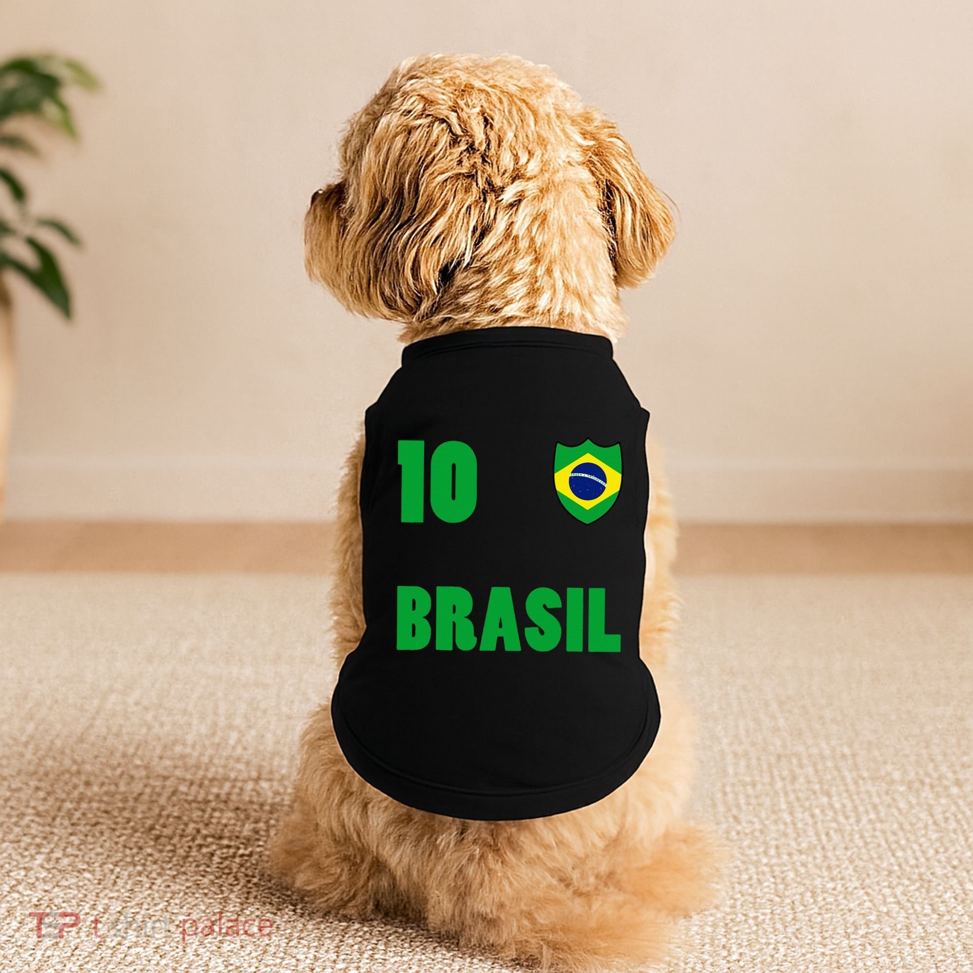 Brazil Flag Number 10 Brasil Doggie Tank