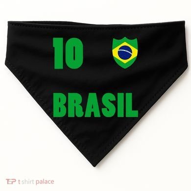 Brazil Flag Number 10 Brasil USA-Made Doggie Bandana