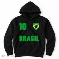 Brazil Flag Number 10 Brasil Hoodie thumb 0