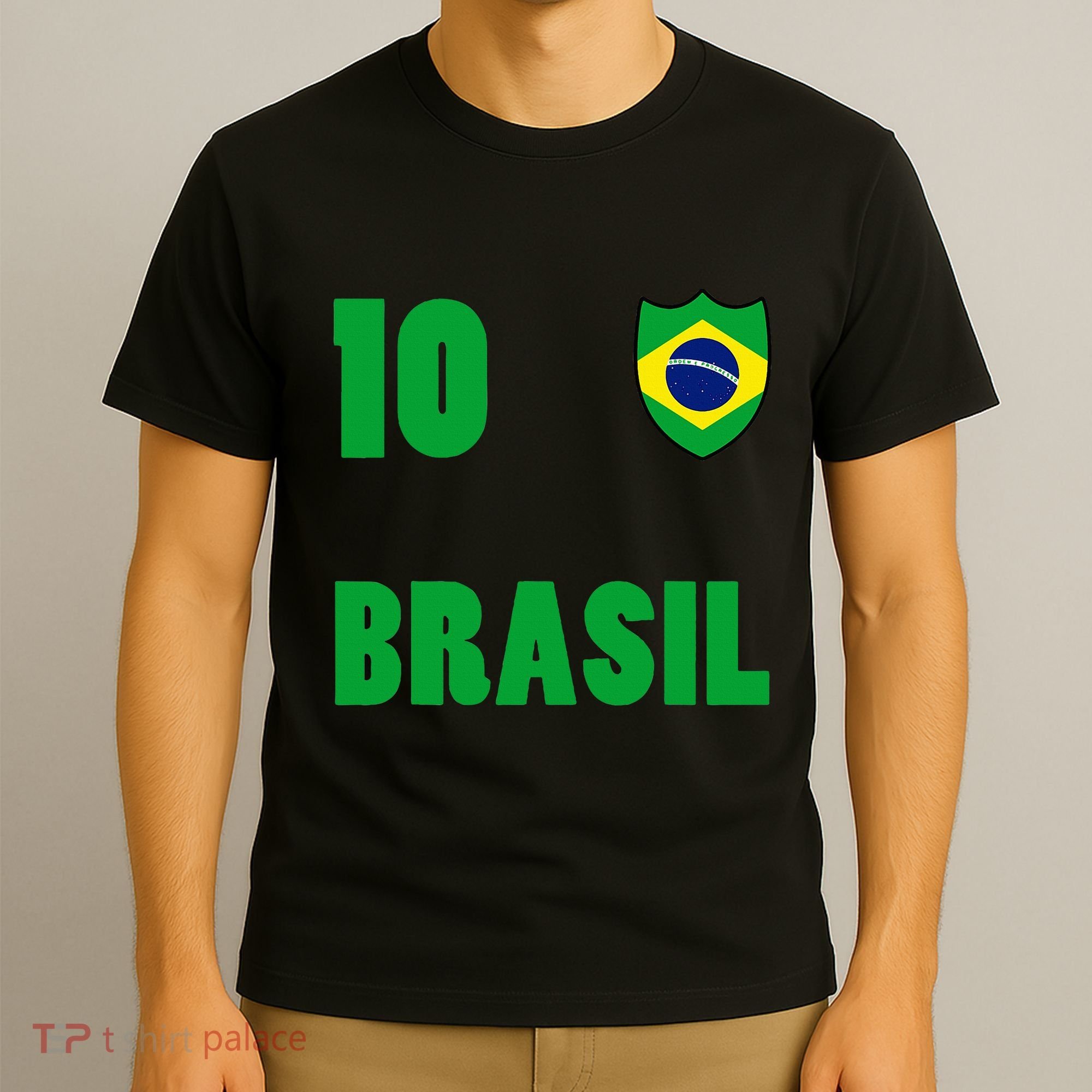 Brazil Flag Number 10 Brasil T-Shirt