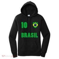 Brazil Flag Number 10 Brasil Women's Hoodie thumb 0