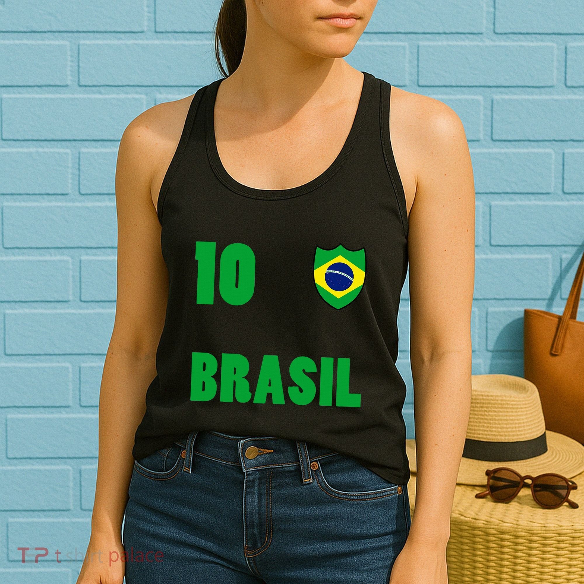 Brazil Flag Number 10 Brasil Women's Tank Top