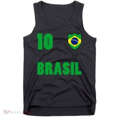 Brazil Flag Number 10 Brasil Tank Top
