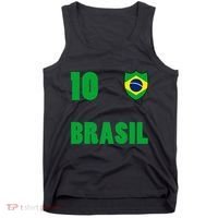 Brazil Flag Number 10 Brasil Tank Top thumb 0