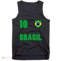 Brazil Flag Number 10 Brasil Tank Top thumb 0