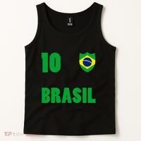 Brazil Flag Number 10 Brasil Tank Top thumb 2