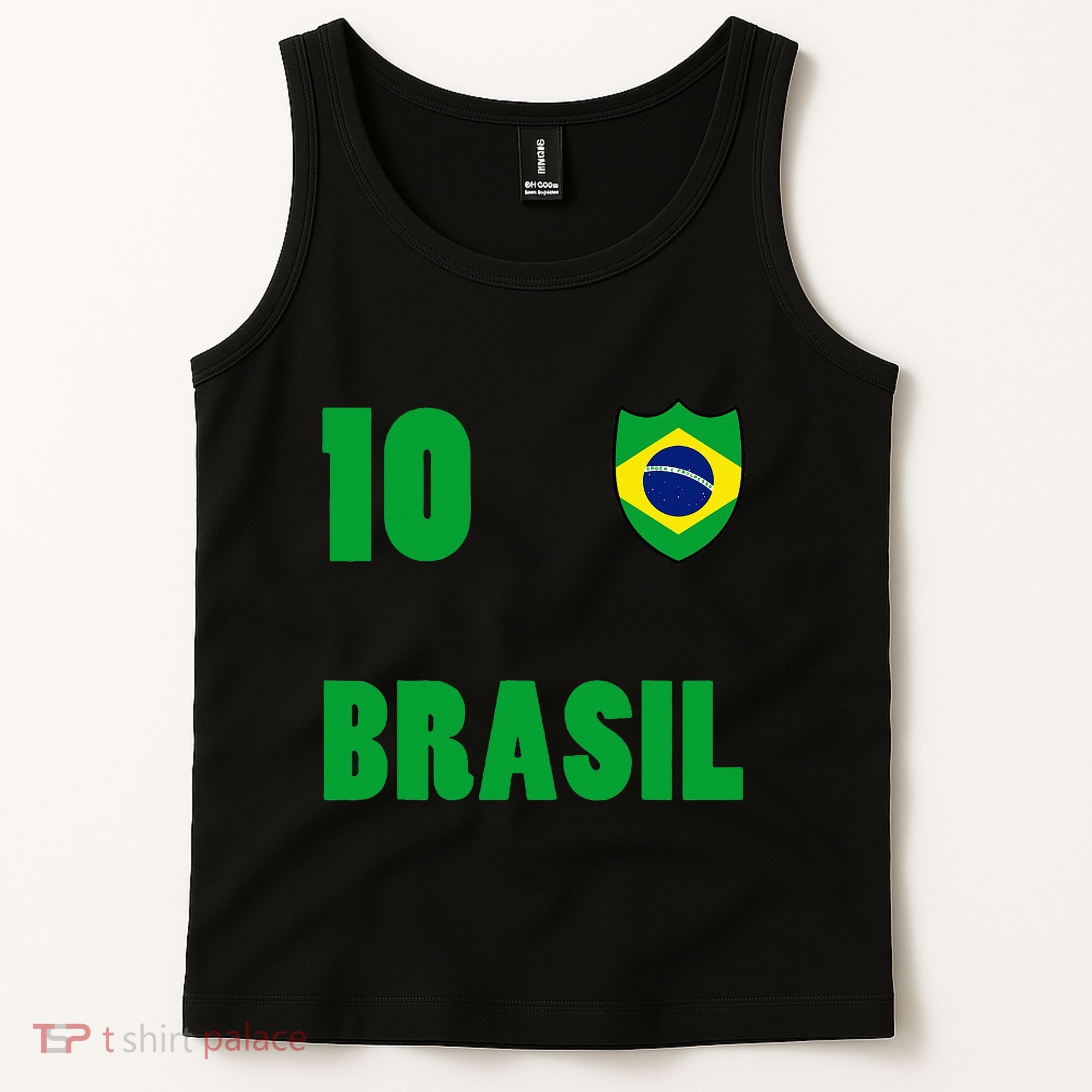 Brazil Flag Number 10 Brasil Tank Top