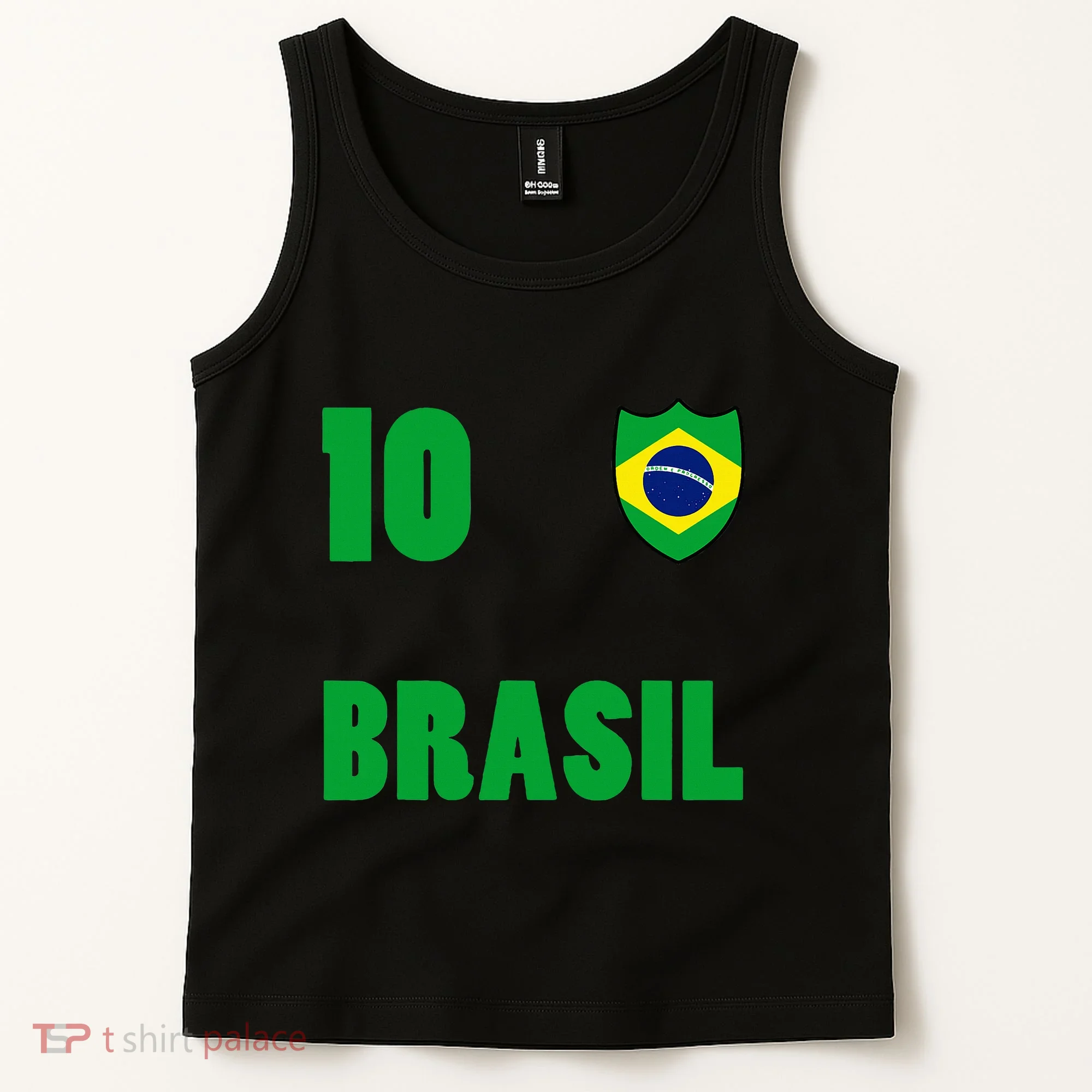 Brazil Flag Number 10 Brasil Tank Top