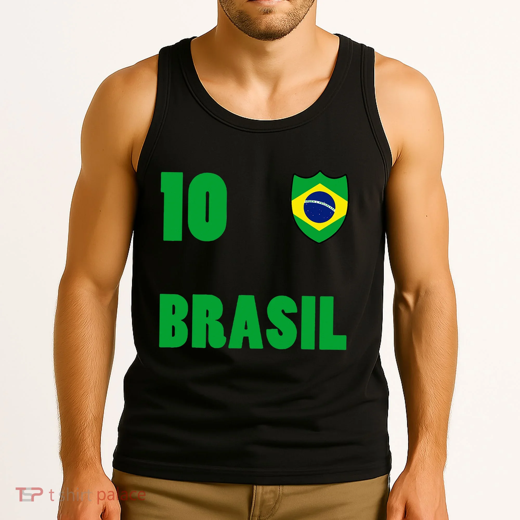 Brazil Flag Number 10 Brasil Tank Top