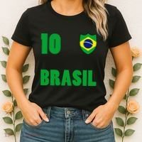 Brazil Flag Number 10 Brasil Women's T-Shirt thumb 2