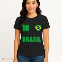 Brazil Flag Number 10 Brasil Women's T-Shirt thumb 4