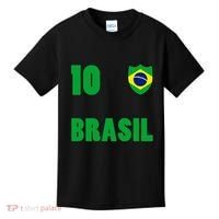 Brazil Flag Number 10 Brasil Kids T-Shirt thumb 0