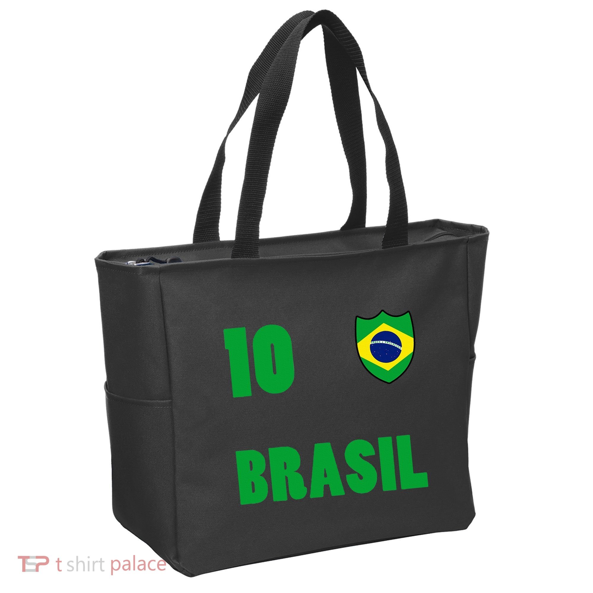 Brazil Flag Number 10 Brasil Tote Bag