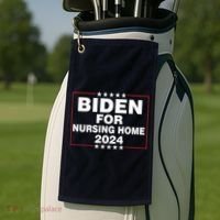 Biden For Nursing Home 2024 Golf Towel thumb 2