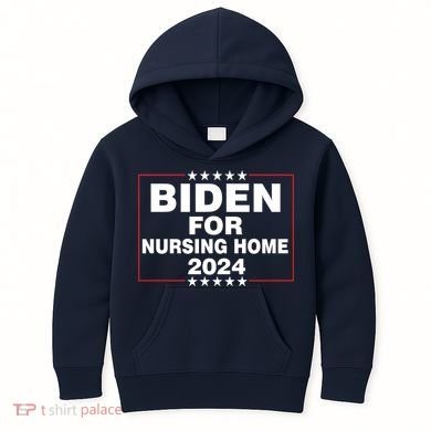 Biden For Nursing Home 2024 Kids Hoodie