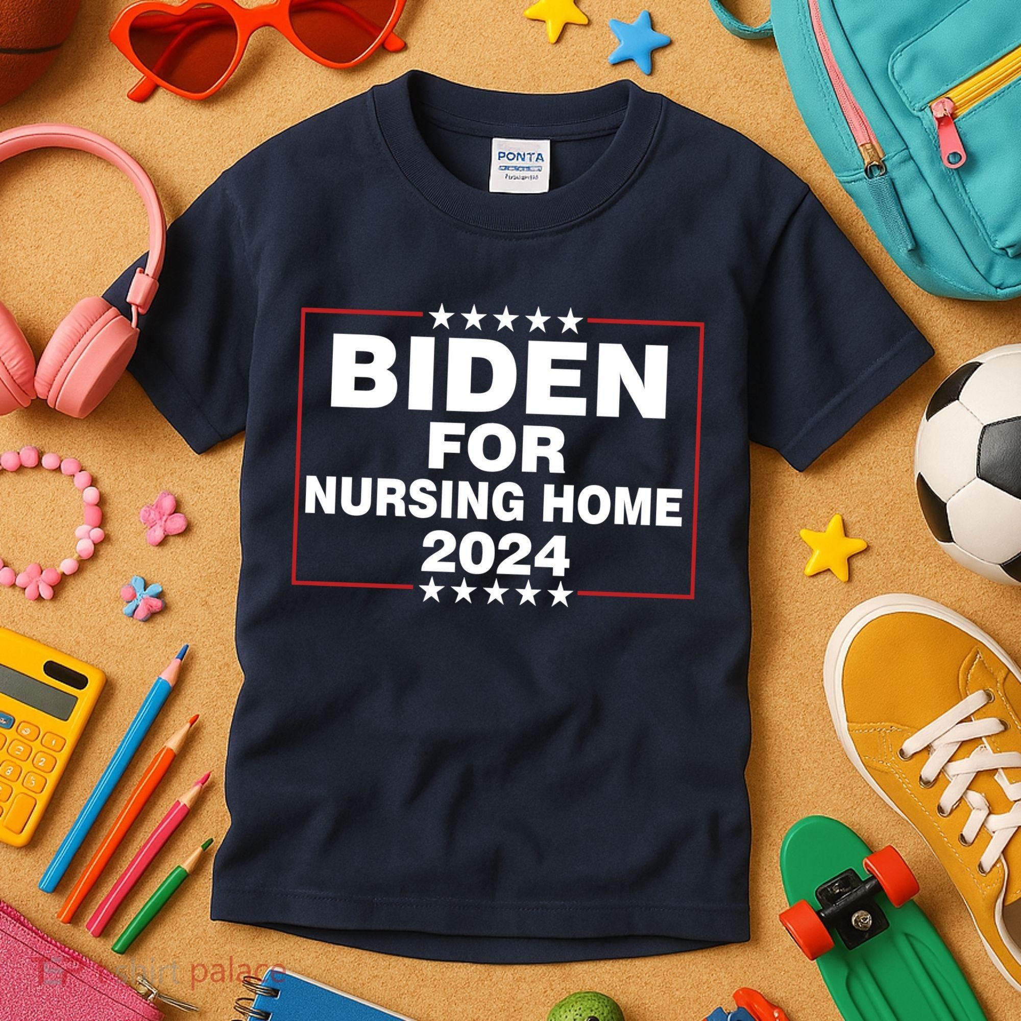 Biden For Nursing Home 2024 Kids T-Shirt