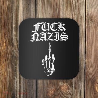 Blackcraft Fuck Nazis Coaster