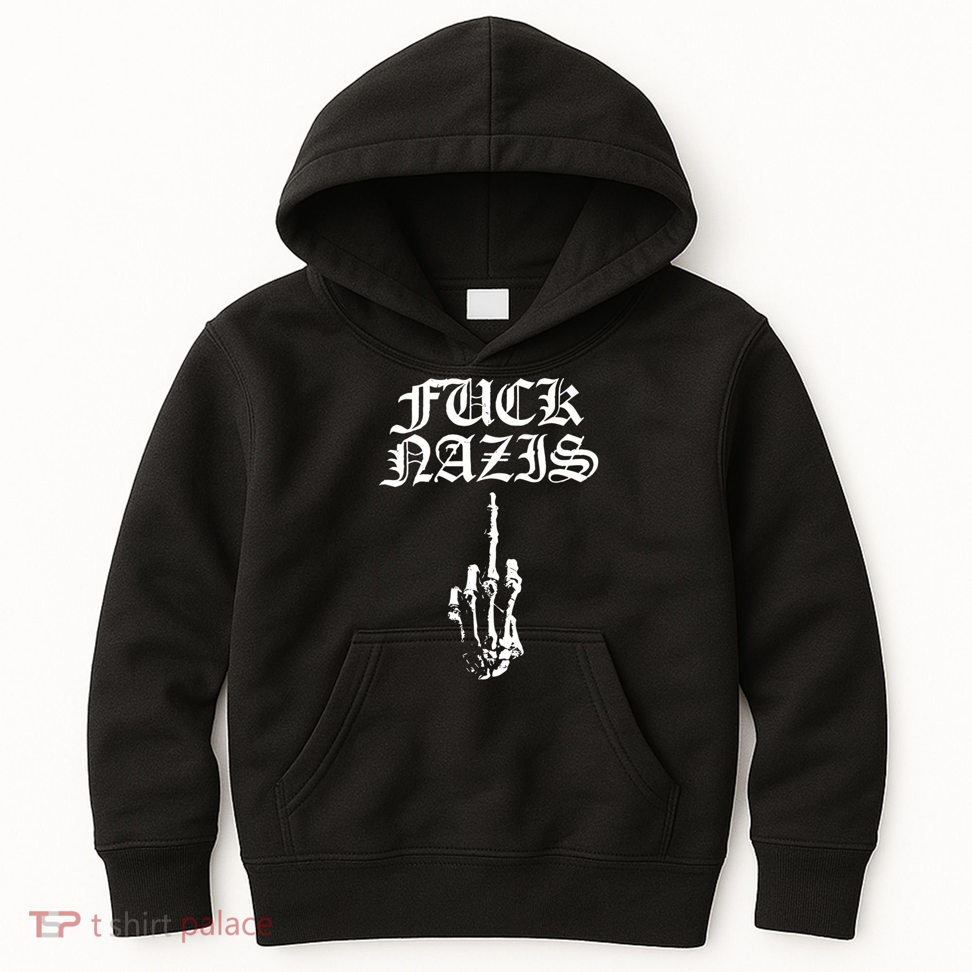 Blackcraft Fuck Nazis Kids Hoodie
