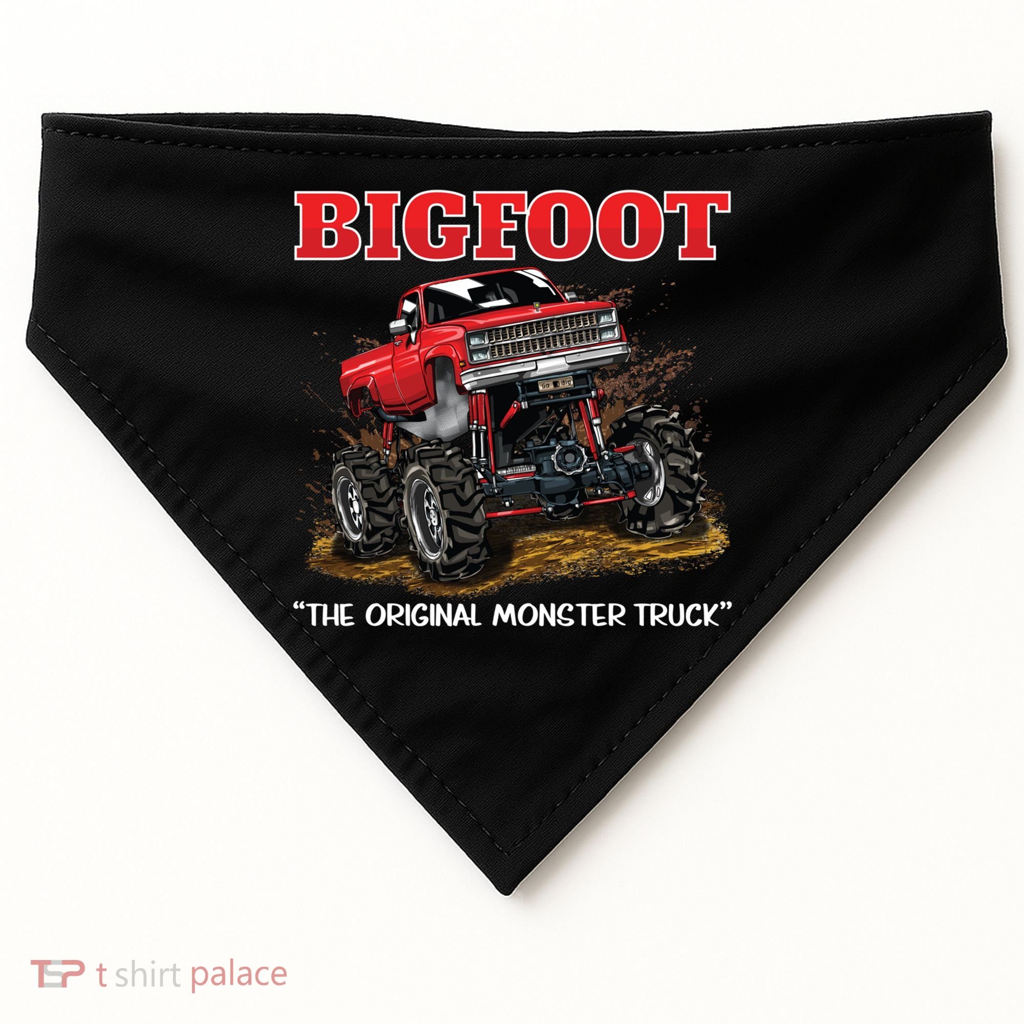 Big Foot Original Monster Truck Gift USA-Made Doggie Bandana