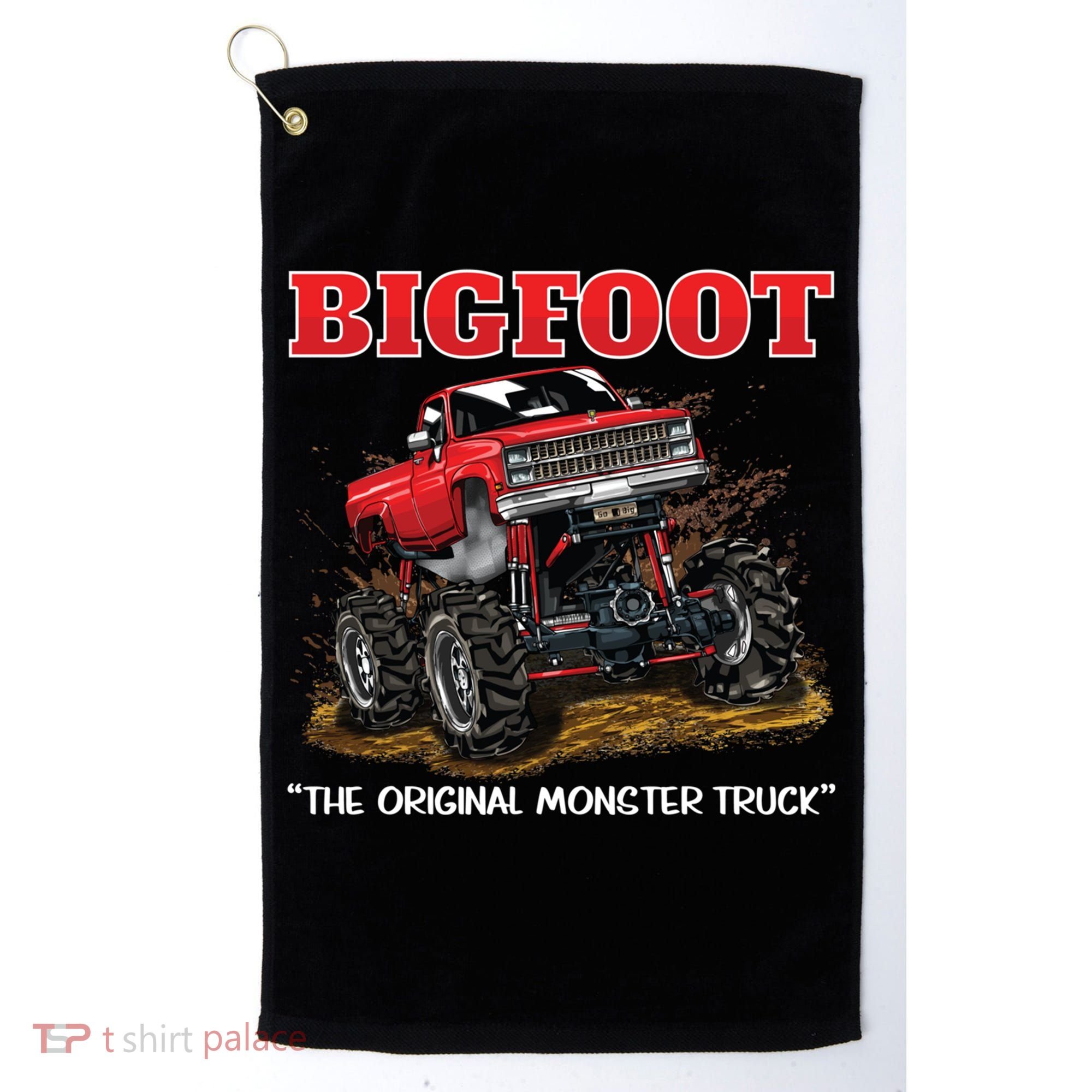Big Foot Original Monster Truck Gift Golf Towel