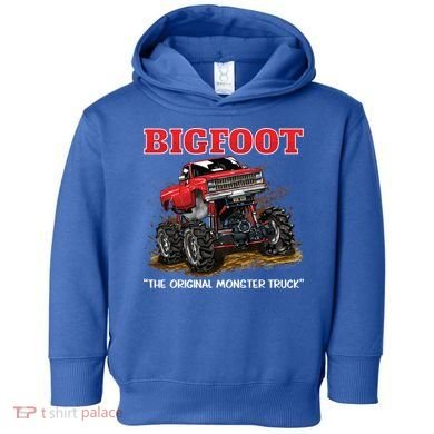 Big Foot Original Monster Truck Gift Toddler Hoodie