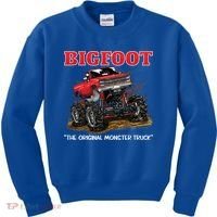 Big Foot Original Monster Truck Gift Kids Sweatshirt thumb 0