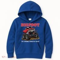 Big Foot Original Monster Truck Gift Kids Hoodie thumb 0