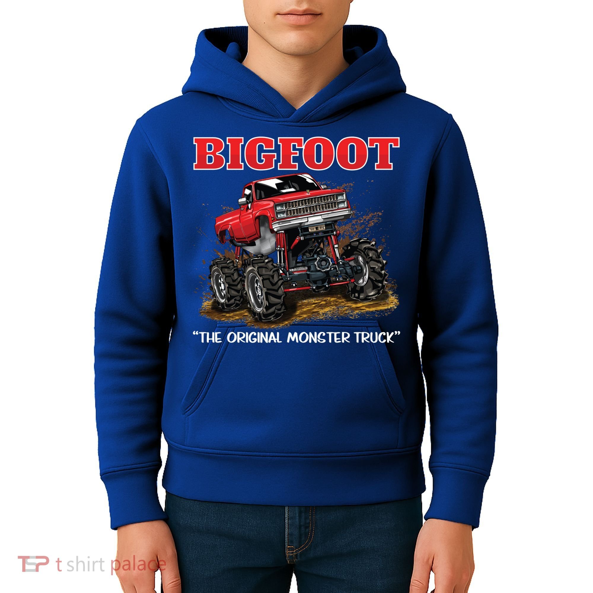 Big Foot Original Monster Truck Gift Kids Hoodie