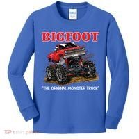 Big Foot Original Monster Truck Gift Kids Long Sleeve Shirt thumb 0