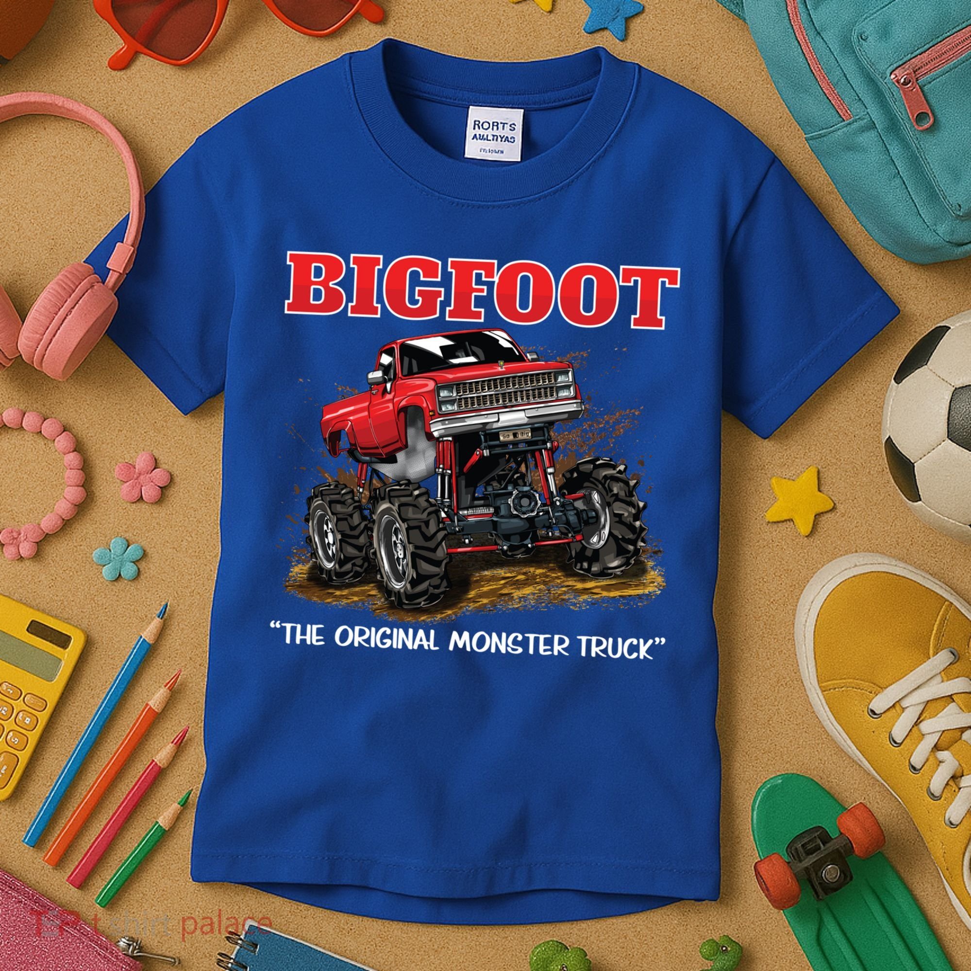 Big Foot Original Monster Truck Gift Kids T-Shirt